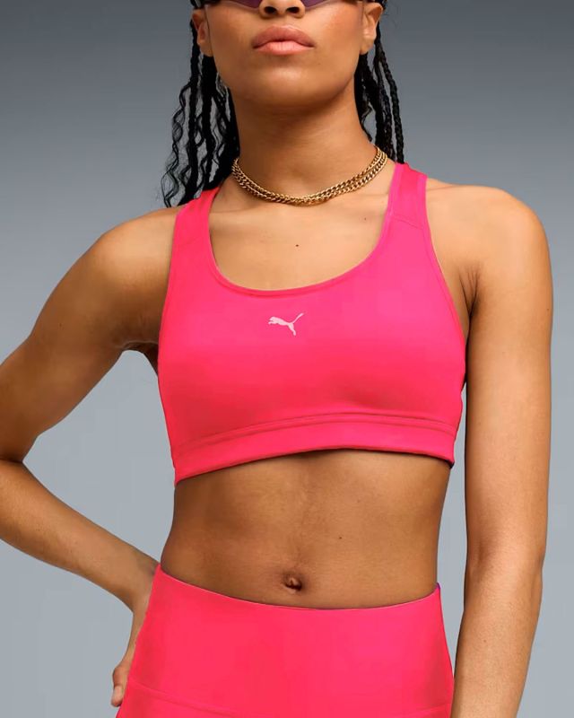 Prodotto: PUMA - REGGISENO SPORTIVO  ROSA FLUO 4KEEPS RUN BRA  DA DONNA, 524953-95